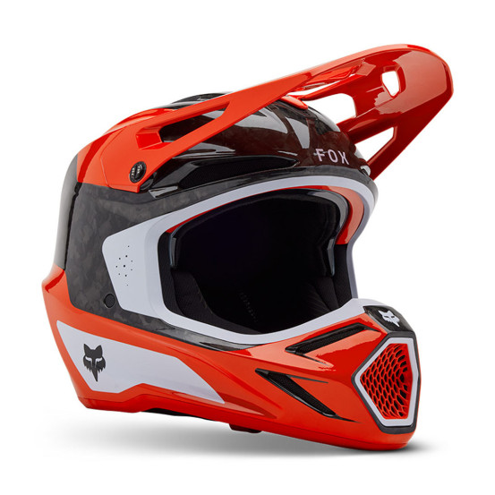 Casque cross Fox 2025 V3 RS Infinite - Rouge Fluo