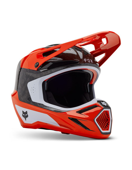 Casque cross Fox 2025 V3 RS Infinite - Rouge Fluo