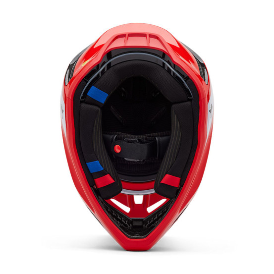 Casque cross Fox 2025 V3 RS Infinite - Rouge Fluo