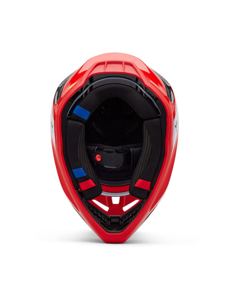 Casque cross Fox 2025 V3 RS Infinite - Rouge Fluo