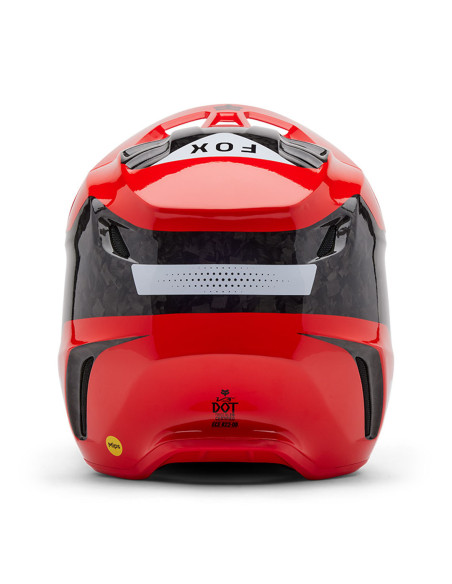 Casque cross Fox 2025 V3 RS Infinite - Rouge Fluo