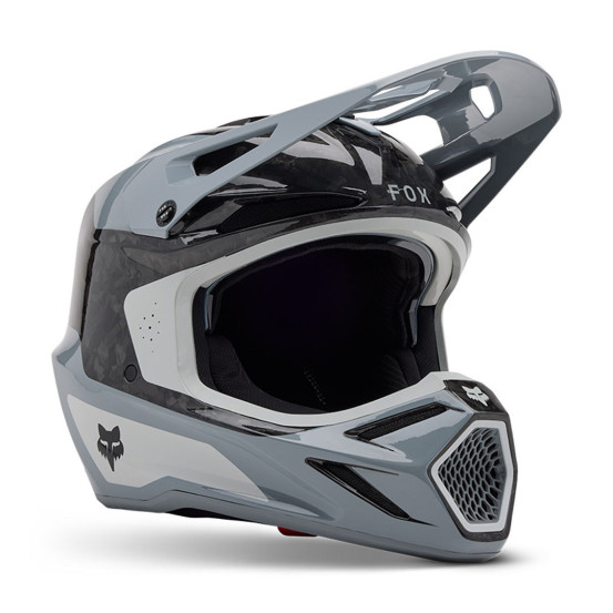 Casque cross Fox 2025 V3 RS Infinite - Gris cloud