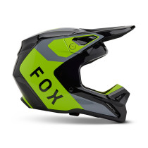 Casque cross Fox 2025 V1 Lean - Gris Jaune