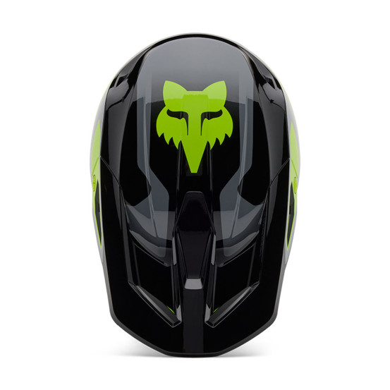 Casque cross Fox 2025 V1 Lean - Gris Jaune