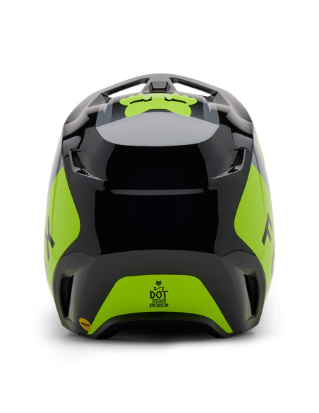 Casque cross Fox 2025 V1 Lean - Gris Jaune