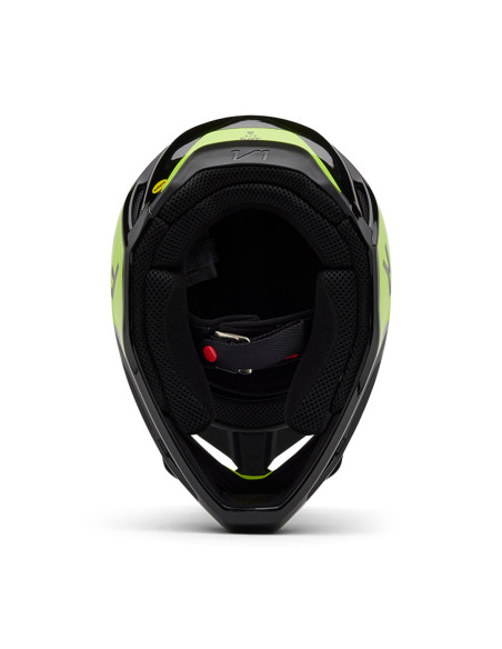 Casque cross Fox 2025 V1 Lean - Gris Jaune