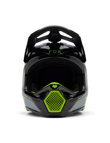 Casque cross Fox 2025 V1 Lean - Gris Jaune