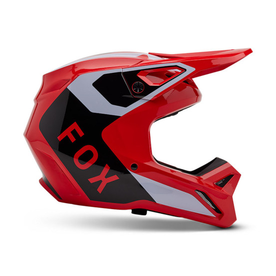 Casque cross Fox 2025 V1 Lean - Rouge Fluo