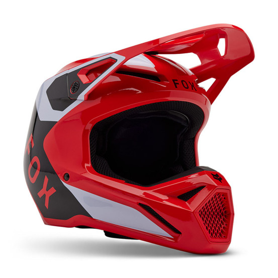 Casque cross Fox 2025 V1 Lean - Rouge Fluo