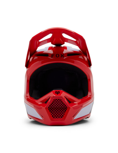 Casque cross Fox 2025 V1 Lean - Rouge Fluo