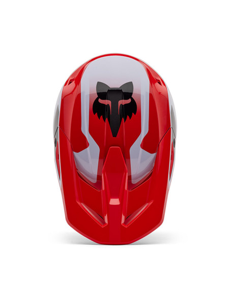 Casque cross Fox 2025 V1 Lean - Rouge Fluo