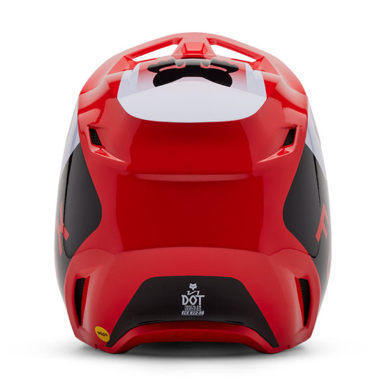 Casque cross Fox 2025 V1 Lean - Rouge Fluo