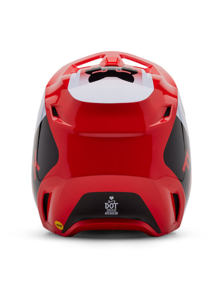 Casque cross Fox 2025 V1 Lean - Rouge Fluo
