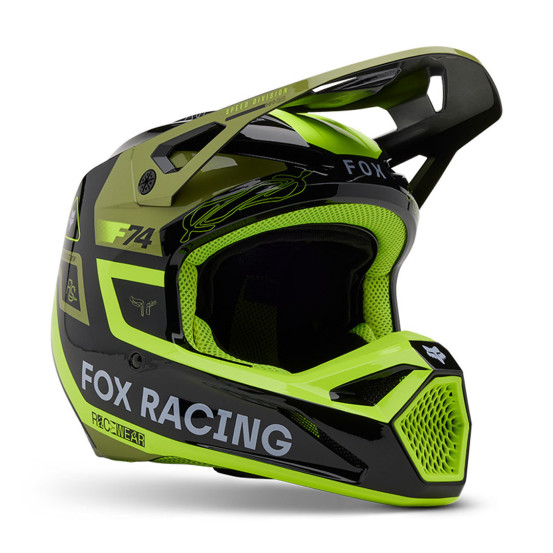 Casque cross Fox 2025 V1 Race Spec - Vert pâle