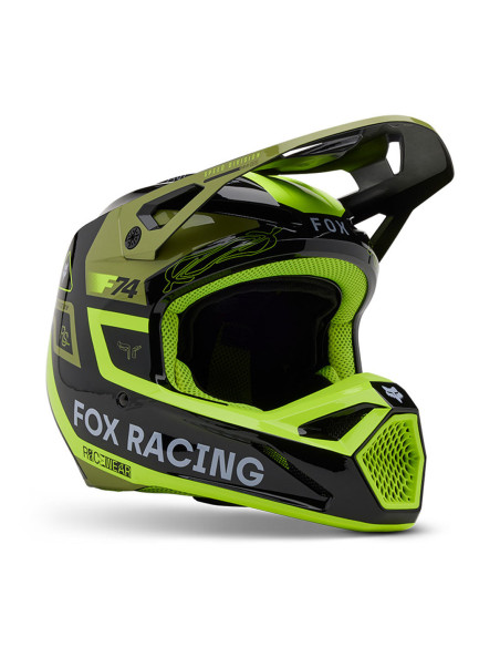 Casque cross Fox 2025 V1 Race Spec - Vert pâle