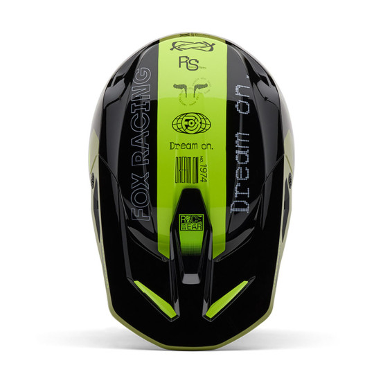 Casque cross Fox 2025 V1 Race Spec - Vert pâle