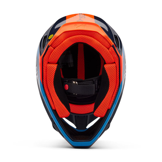 Casque cross Fox 2025 V1 Race Spec - Bleu Midnight