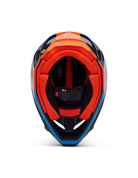 Casque cross Fox 2025 V1 Race Spec - Bleu Midnight