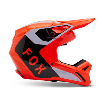 Casque cross enfant Fox 2025 V1 Lean - Orange Fluo