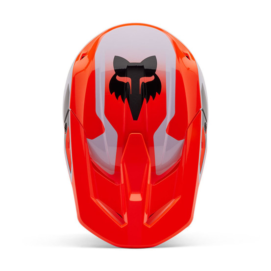 Casque cross enfant Fox 2025 V1 Lean - Orange Fluo