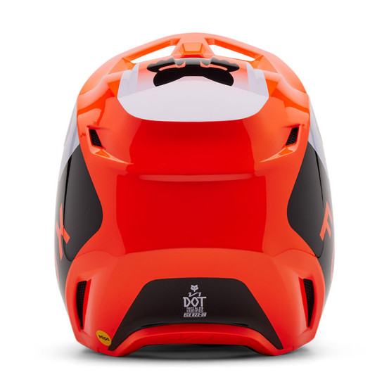 Casque cross enfant Fox 2025 V1 Lean - Orange Fluo