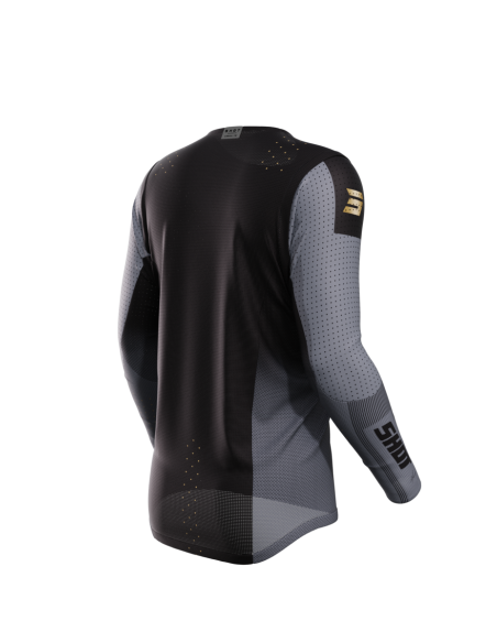 Maillot cross Shot 2024 Aerolite Honor - Noir Or