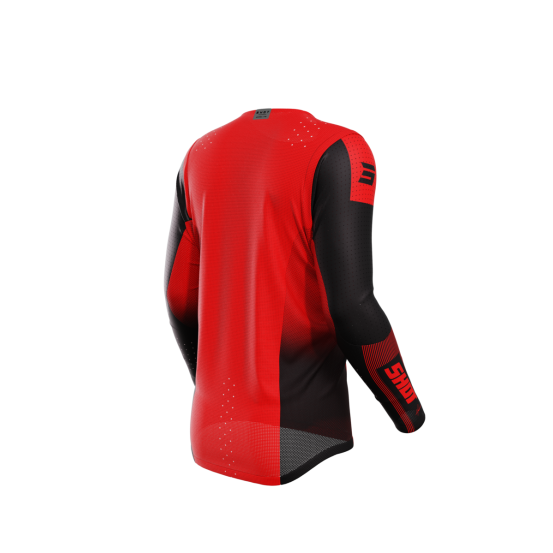 Maillot cross Shot 2024 Aerolite Honor - Rouge Chrome