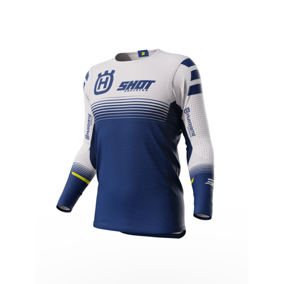 Maillot cross Shot 2023 Aerolite Husqvarna - Bleu
