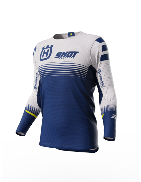 Maillot cross Shot 2023 Aerolite Husqvarna - Bleu