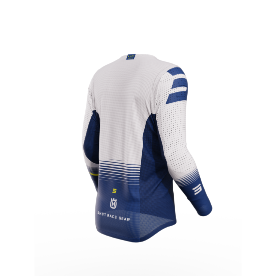 Maillot cross Shot 2023 Aerolite Husqvarna - Bleu