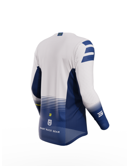 Maillot cross Shot 2023 Aerolite Husqvarna - Bleu