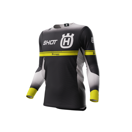 Maillot cross Shot 2024 Aerolite Husqvarna Limited Edition - Noir