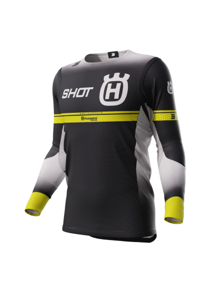Maillot cross Shot 2024 Aerolite Husqvarna Limited Edition - Noir