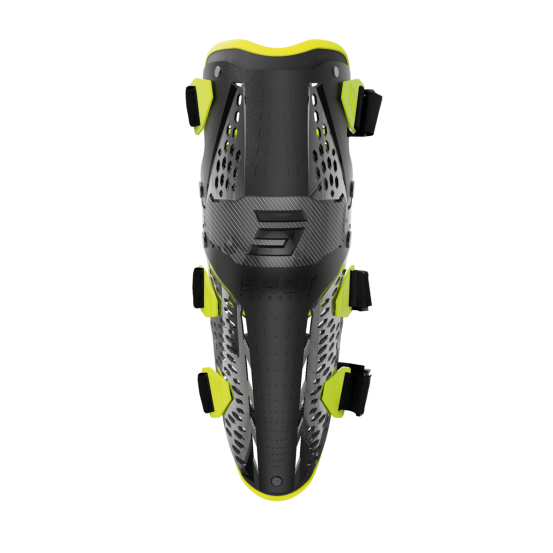 Genouillères Shot Airflow - Noir Jaune Fluo