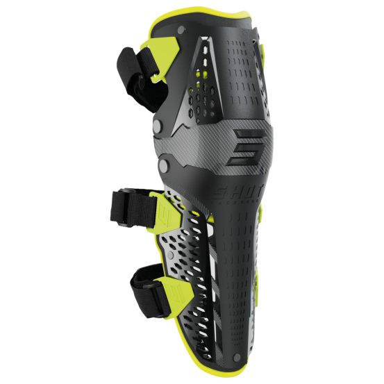 Genouillères Shot Airflow - Noir Jaune Fluo