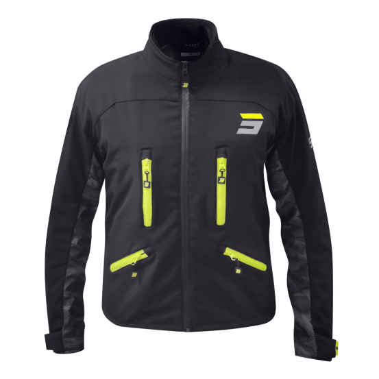 Veste enduro Shot Climatic - Noir Jaune Fluo