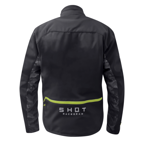 Veste enduro Shot Climatic - Noir Jaune Fluo