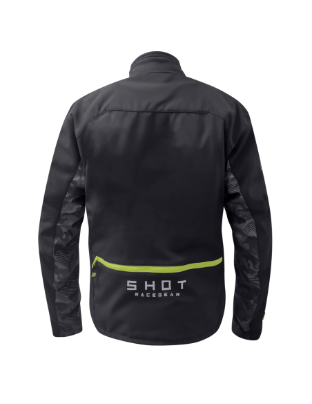 Veste enduro Shot Climatic - Noir Jaune Fluo