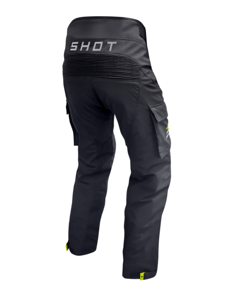 Pantalon enduro Shot Climatic - Noir Jaune fluo