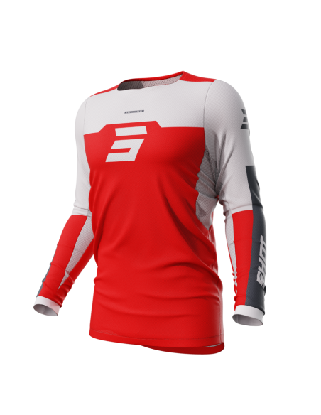 Maillot cross Shot 2024 Contact Iron - Rouge