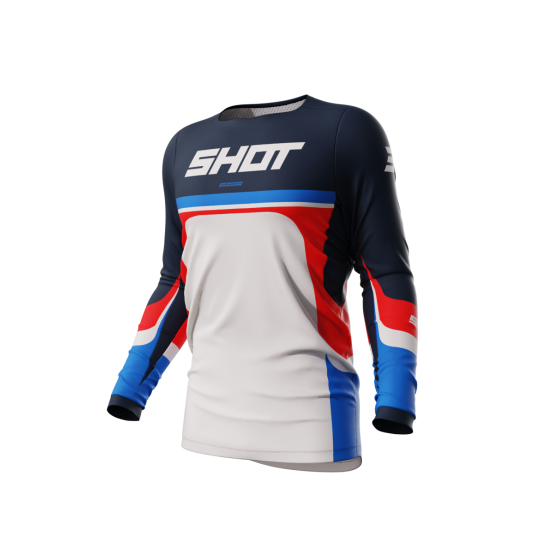 Maillot cross Shot 2024 Contact Legend - Bleu