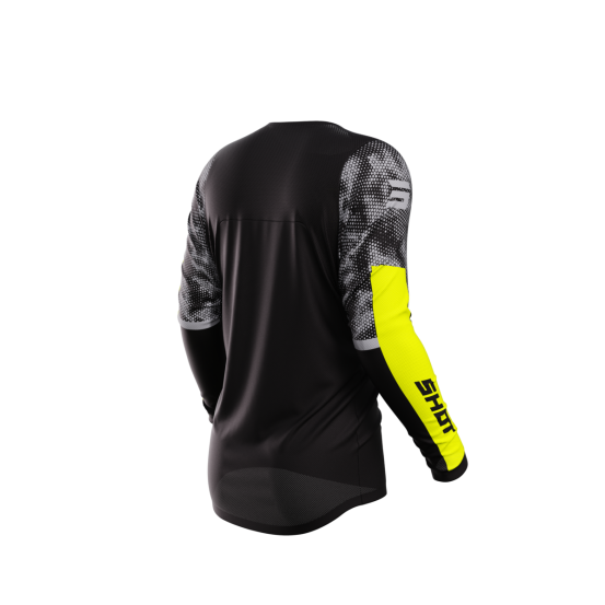Maillot cross Shot 2024 Contact Patrol - Noir Jaune