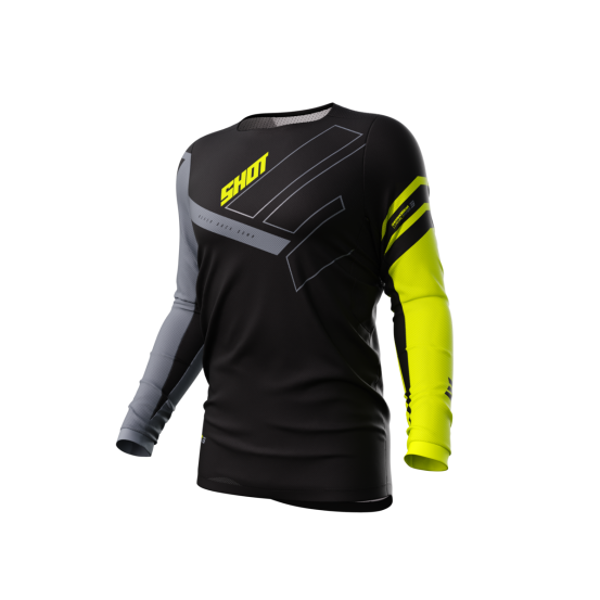 Maillot cross Shot 2024 Contact Rush - Jaune Fluo
