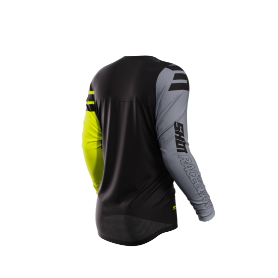 Maillot cross Shot 2024 Contact Rush - Jaune Fluo