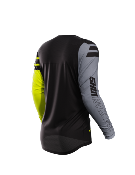 Maillot cross Shot 2024 Contact Rush - Jaune Fluo