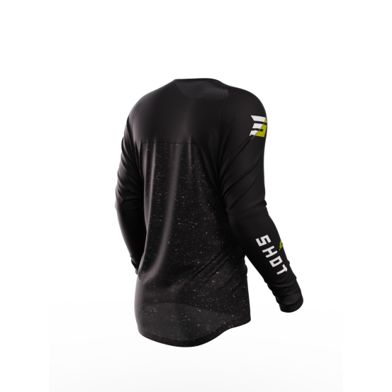 Maillot cross Shot 2023 Contact Speck - Noir Jaune Fluo