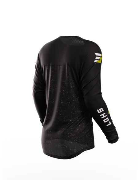 Maillot cross Shot 2023 Contact Speck - Noir Jaune Fluo