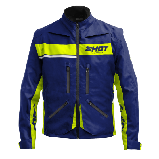 Veste enduro Shot Assault 2.0 - Bleu Jaune Fluo