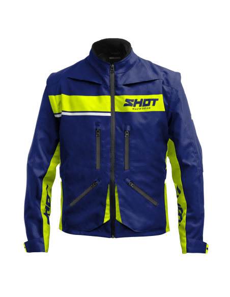 Veste enduro Shot Assault 2.0 - Bleu Jaune Fluo