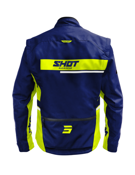 Veste enduro Shot Assault 2.0 - Bleu Jaune Fluo